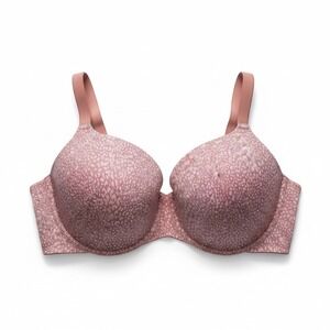 Lane Bryant Cacique Bra - Pink Animal Print Full Coverage - 44F